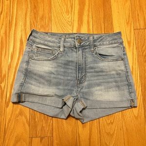 American Eagle Light-Wash Denim Shorts